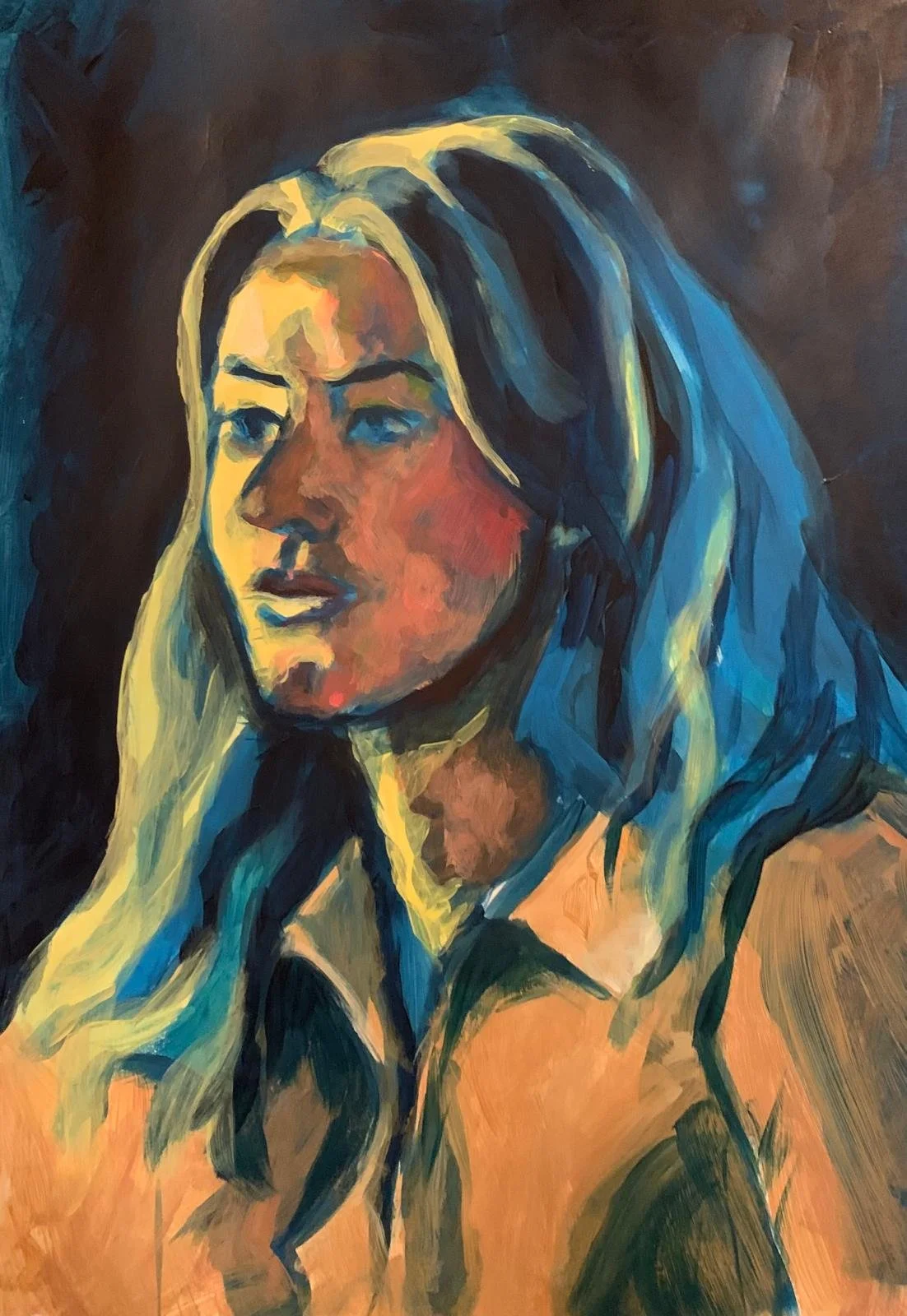 LIVE Portret schilderen met acryl.