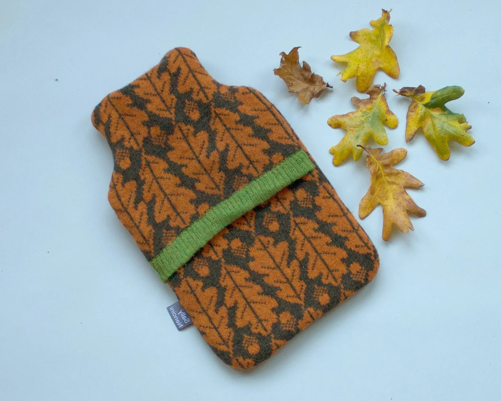 Lambswool Oak Leaf Hot Water Bottle