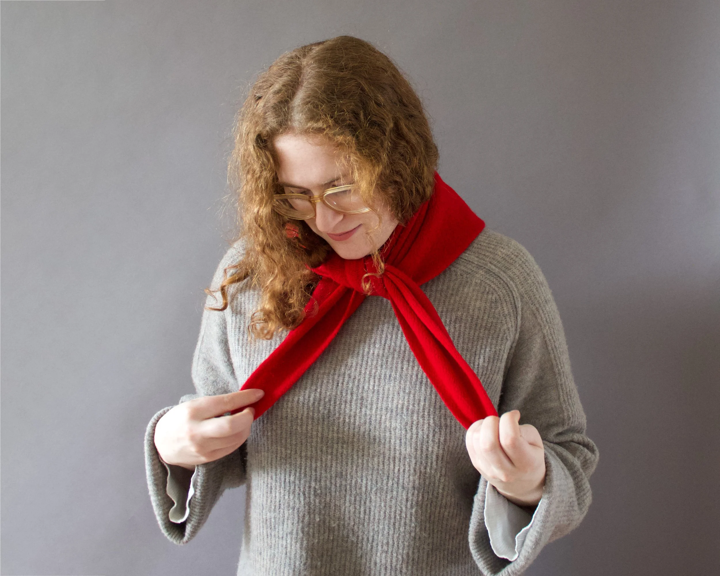 Lambswool Triangle Neck Scarf - 8 colours