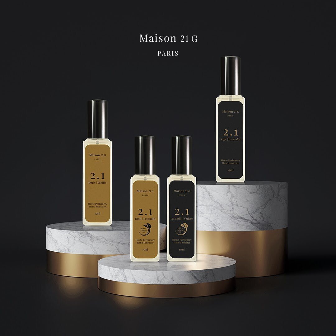 A product design for a perfumery flagship store. Classic French Style that elevates the brand. #branding #design #packaging #brand #perfumery #singapore #businesses #digital #marketing #beautiful #sanitiser