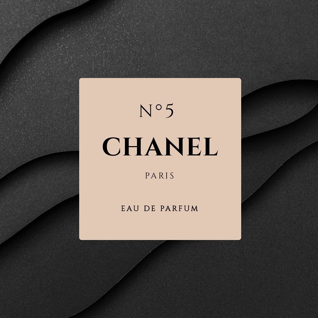 We added a rounded corner to reveal its vintage classic look. Experimenting with a Serif Typeface with Bold and Regular treatment. This our take for a Male version of Chanel No.5 🖤

#Branding
#Experimental 
#Design
#chanel
#likeforlike