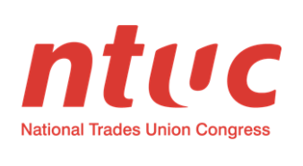 NTUC logo with the words 'National Trades Union Congress' underneath