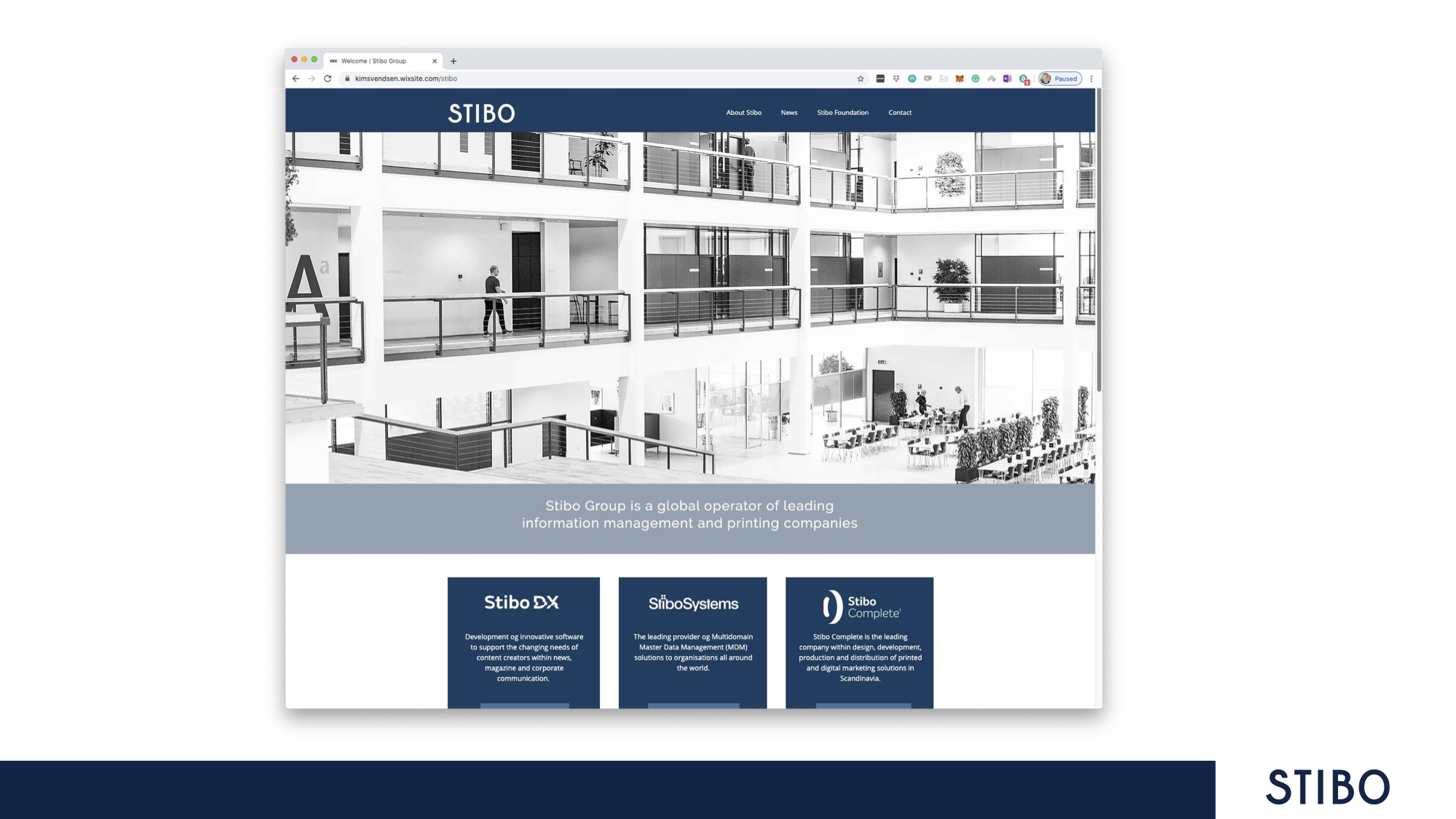 Stibo Group — 2K/DENMARK – Typographic Design