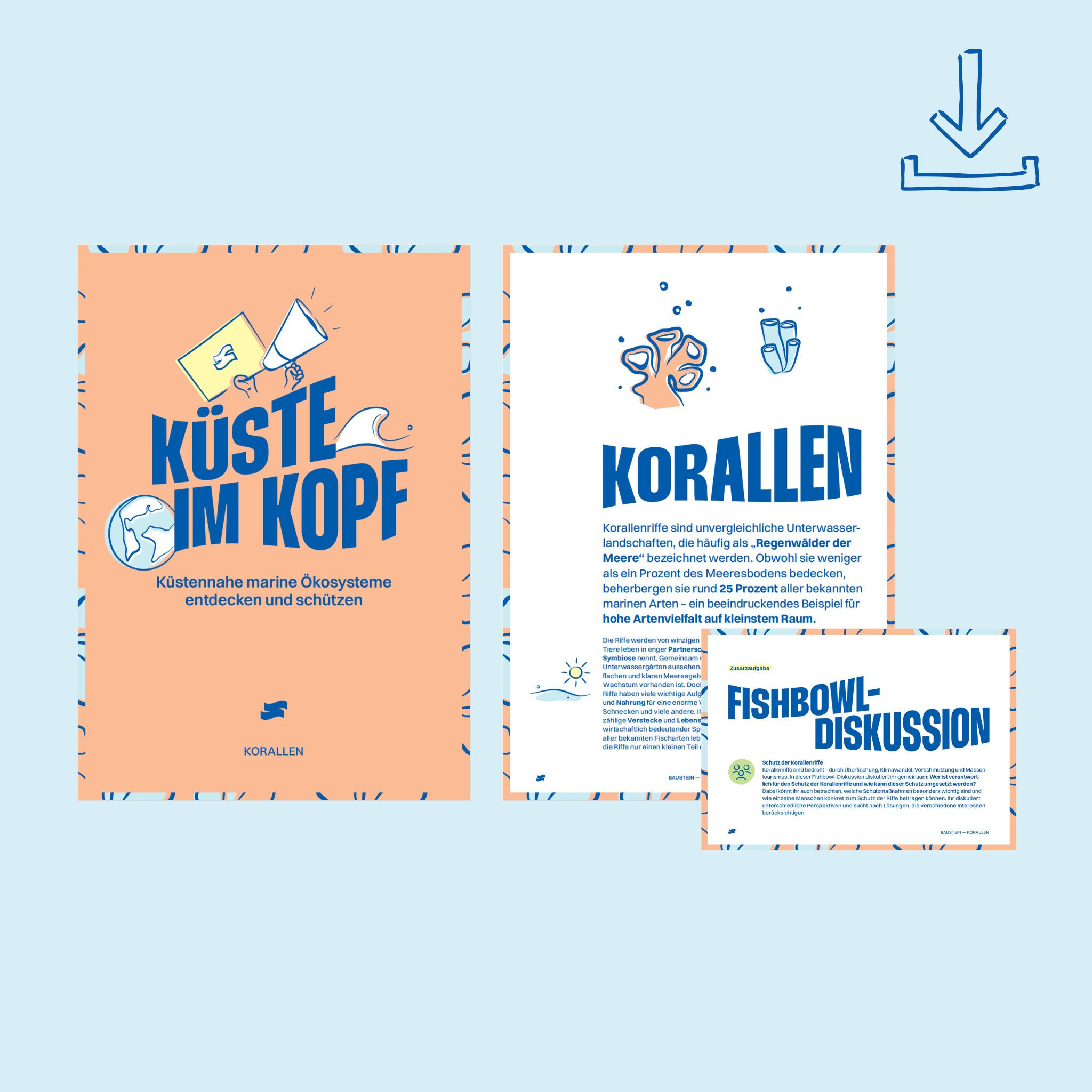 Baustein Korallen - digital