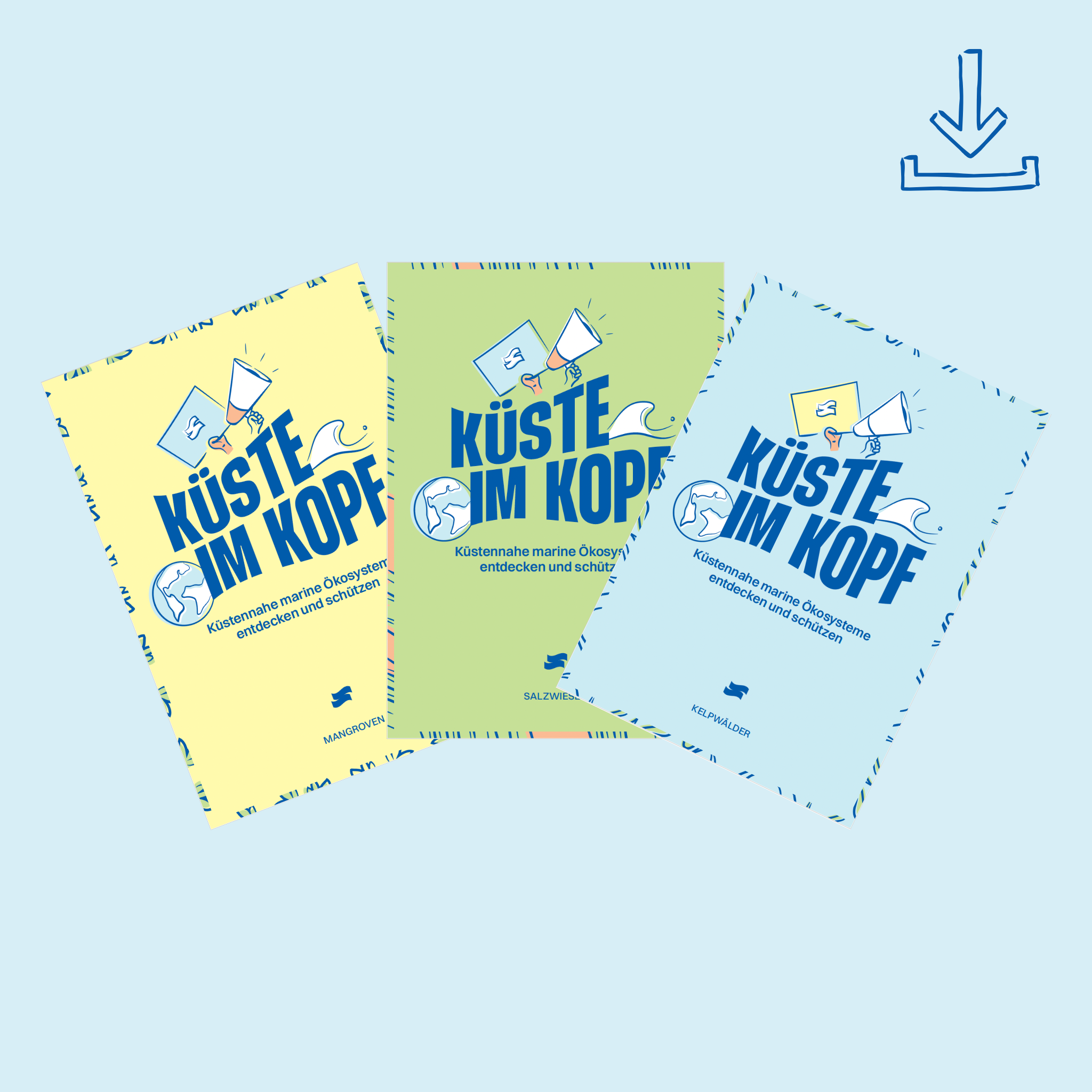 3er-Bundle Mangroven, Salzwiesen, Kelpwälder - digital