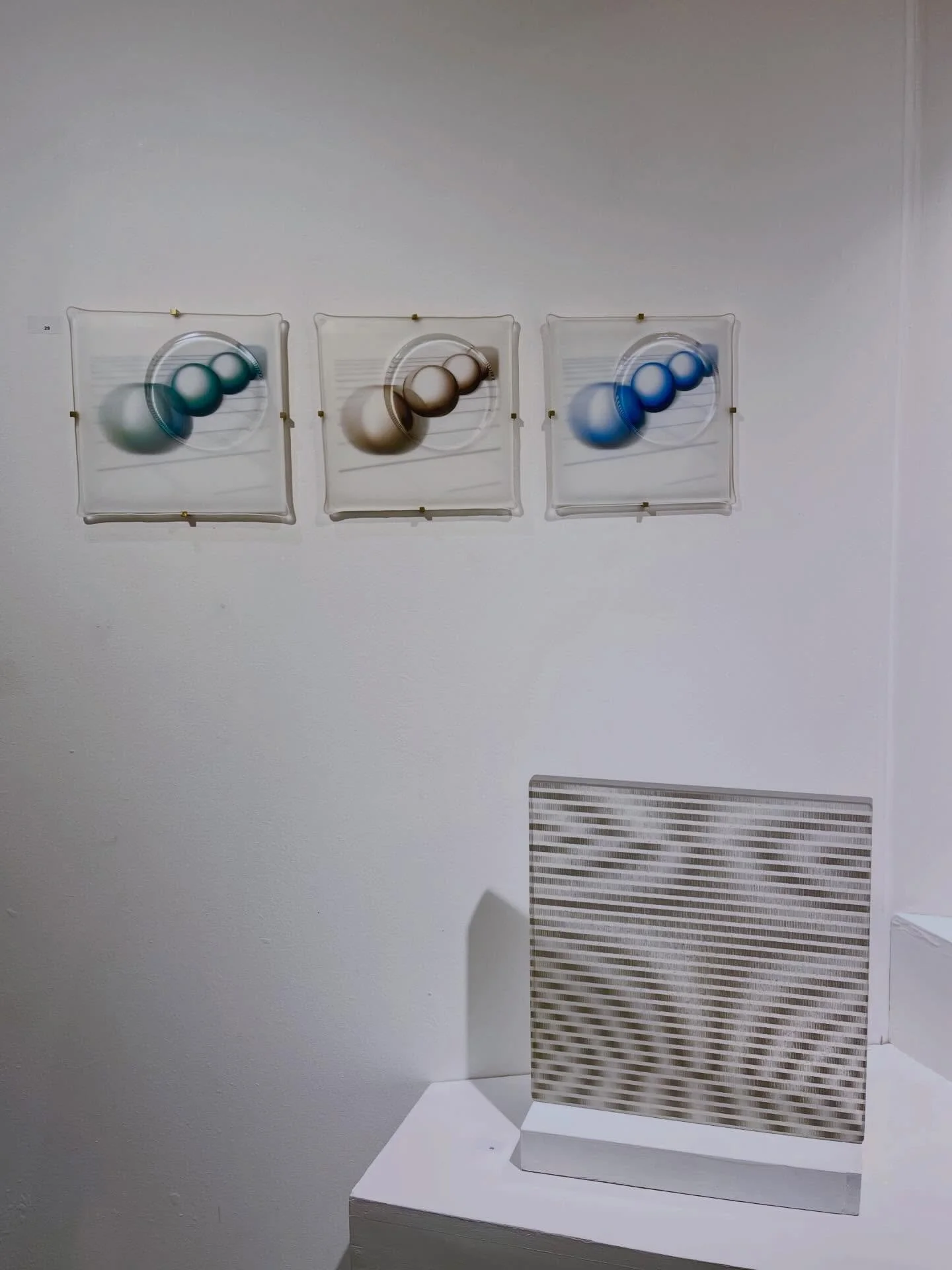 I&rsquo;m delighted to be showing Photopic &mdash; a wall-mounted triptych &mdash; and Void, a large freestanding lenticular piece, in Glasshaus XVIII at @parndonmillharlow gallery

📍 Exhibition dates:
🗓 Sunday 18 January 2026, 14:00
🗓 Sunday 1 Ma