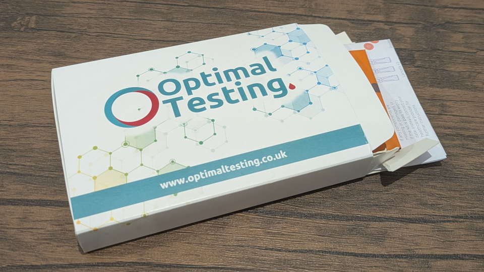 Blood testing pack from optimal Testing