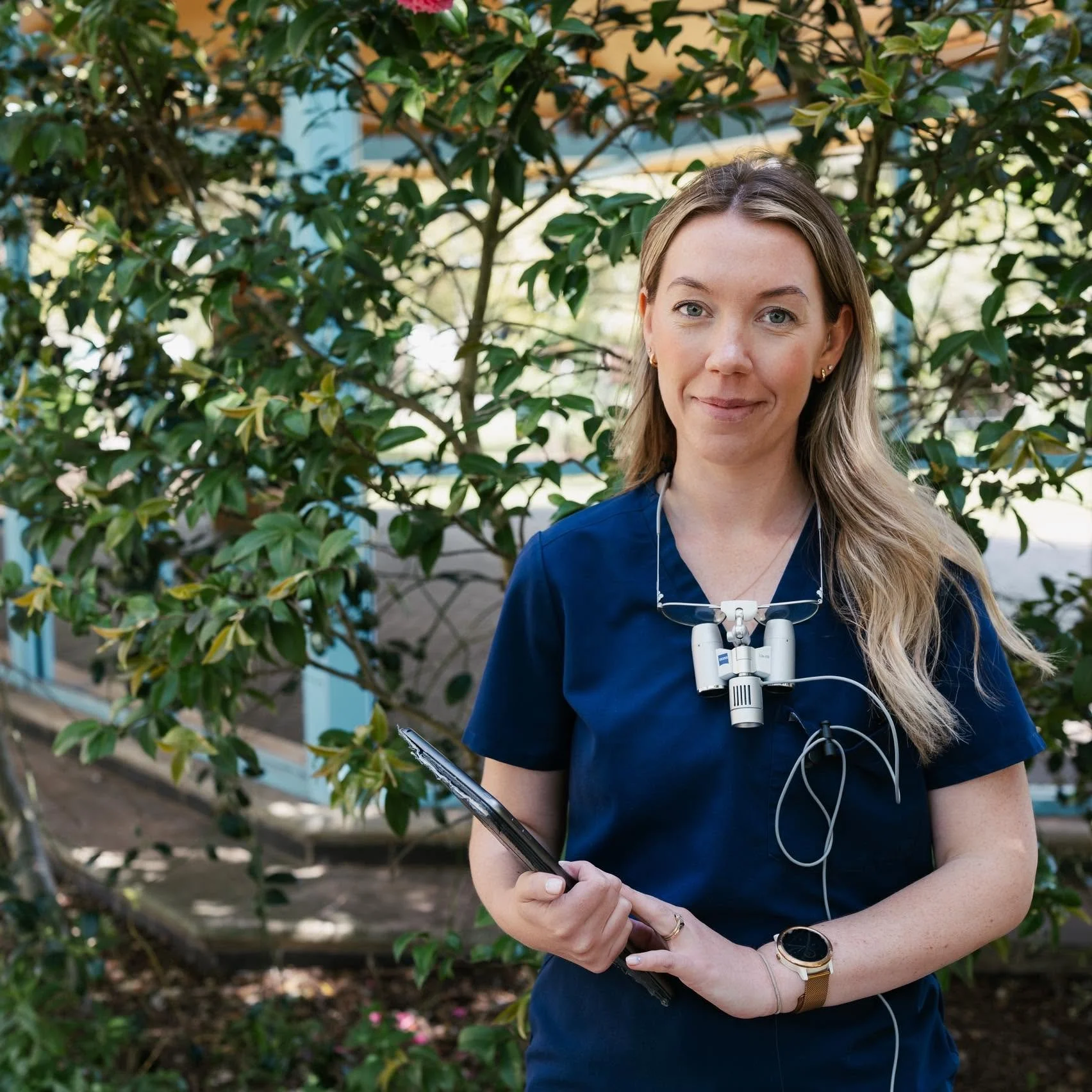 Microsuction nurse Shannon Nelkowski