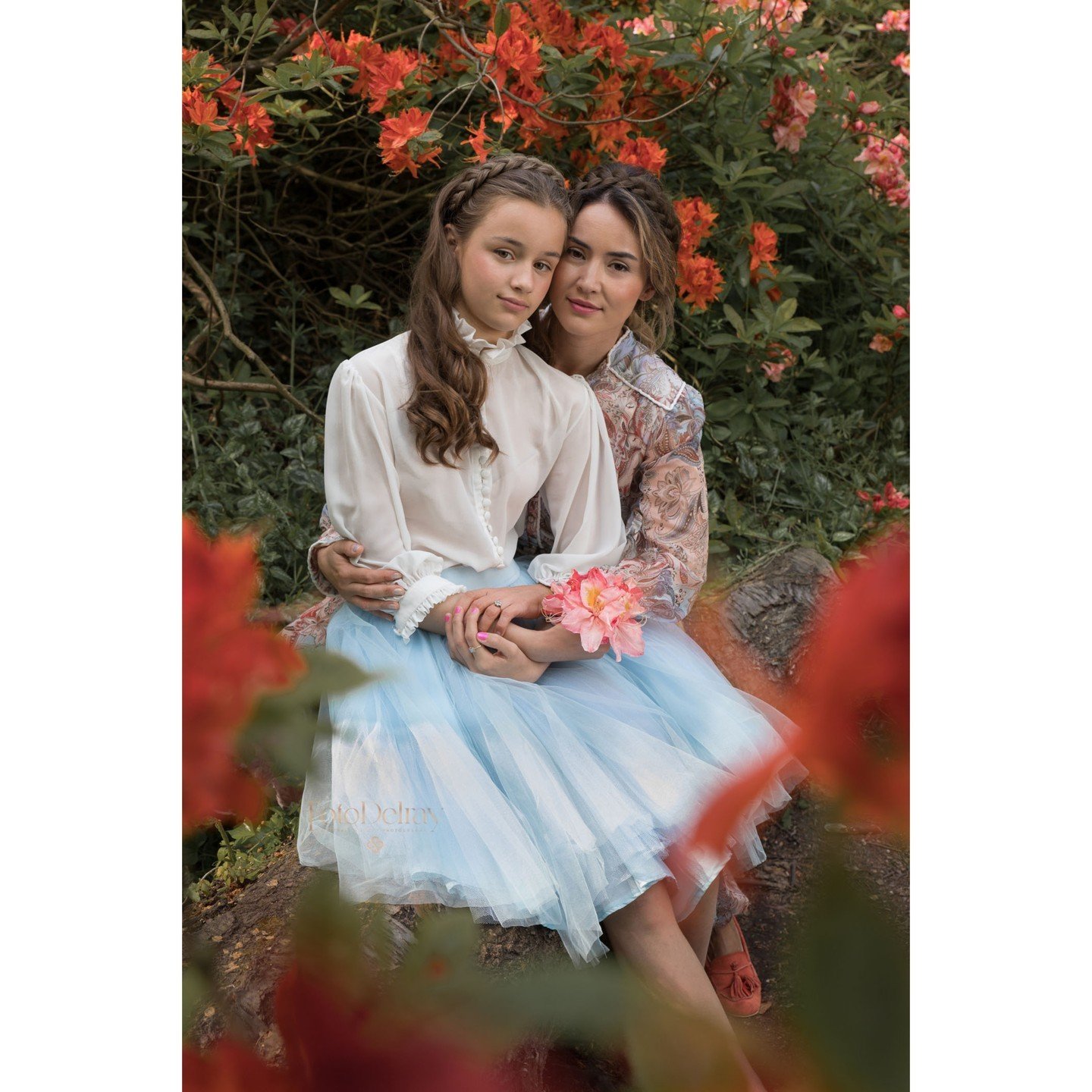 This photoshoot was in #azaleas -- vibrant colorful flowers which start blooming around April. The real beauty in this picture, though, is the connection captured through the lens, love between a mother and a daughter. This photo will be a timeless r