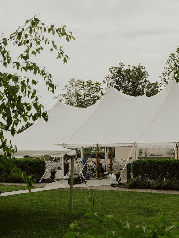 Tent outside of the Inns of Taughannock