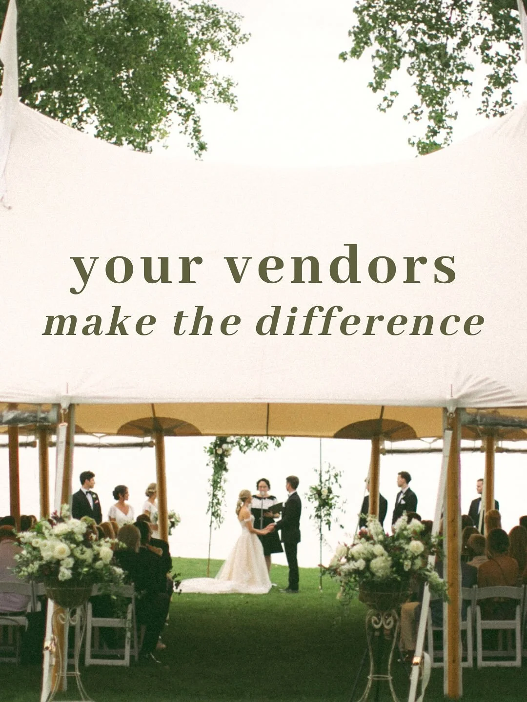 When I tell you that &ldquo;your vendors make the difference&hellip;&rdquo; 🤯

What I&rsquo;m actually saying is, YOUR 👏🏼 VENDORS 👏🏼 MAKE 👏🏼 THE 👏🏼 DIFFERENCE 👏🏼

As a wedding photographer who&rsquo;s been in the industry for 10+ years, I&