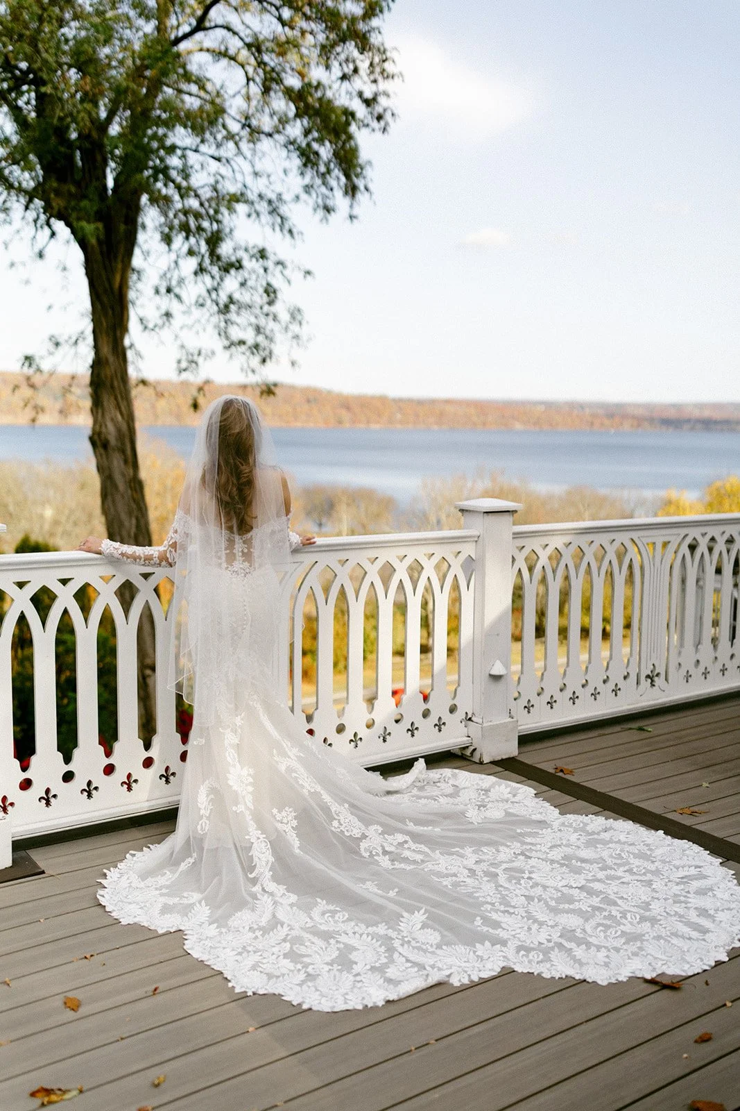 a bride getting ready for her wedding at the Inn at Taughannock Falls 