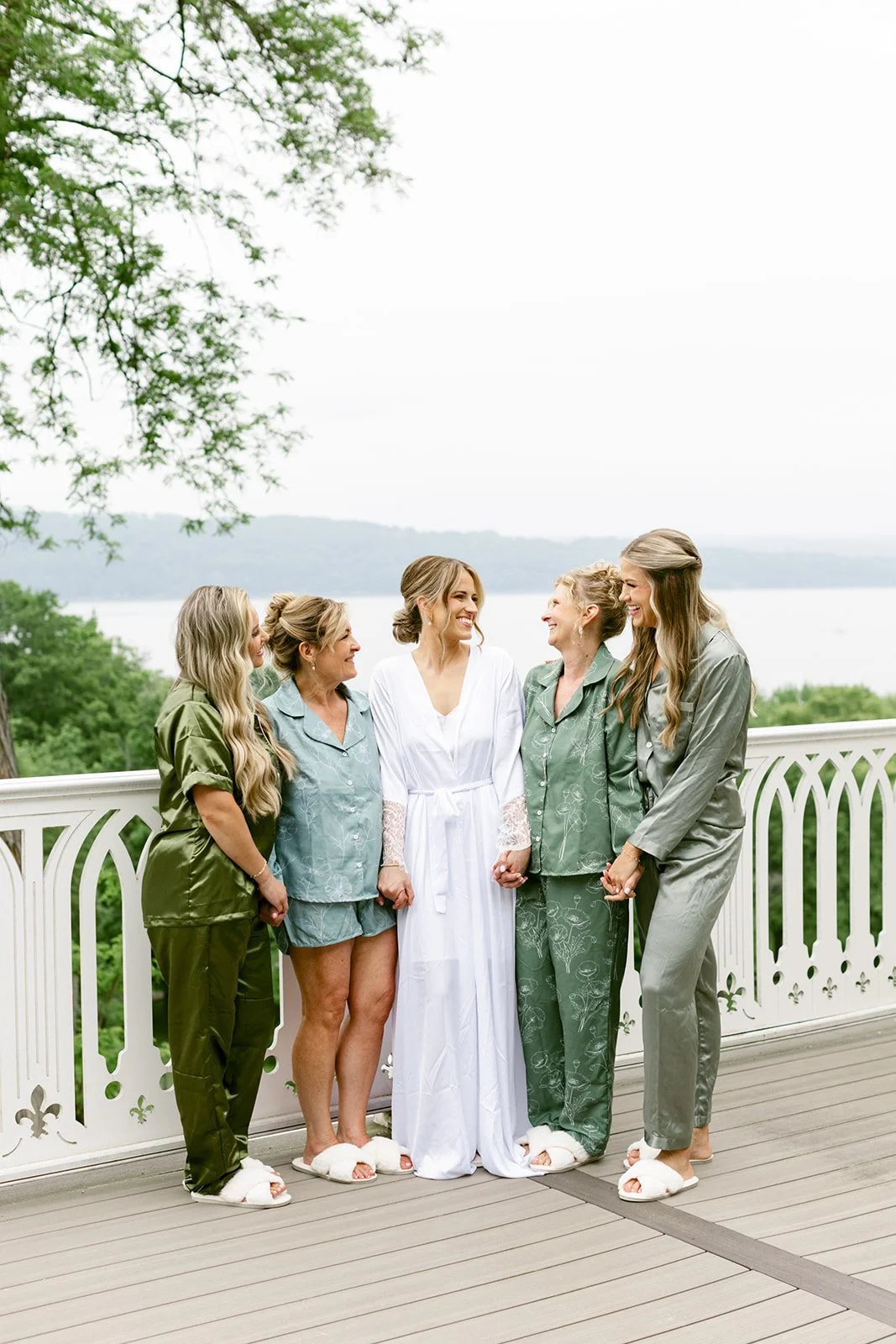 a bride getting ready for her wedding at the Inn at Taughannock Falls 