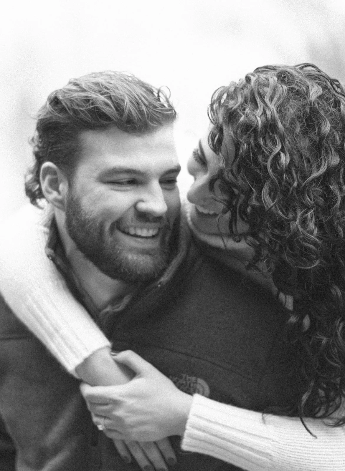 Romantic waterfall engagement photos at Robert H. Treman State Park