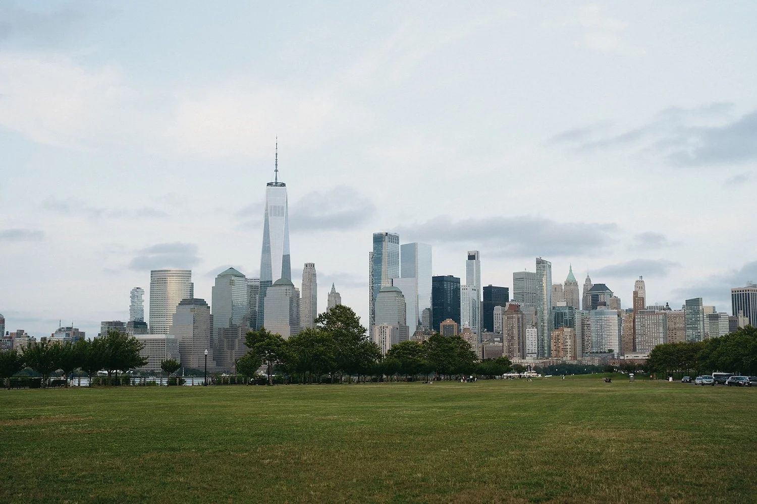 New York City scape from the back of the Liberty House.