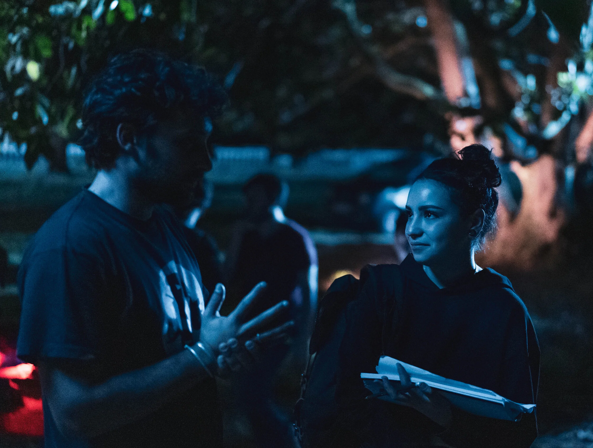 Axel (Cadreur / Steadicamer) et Dorine (Scripte)