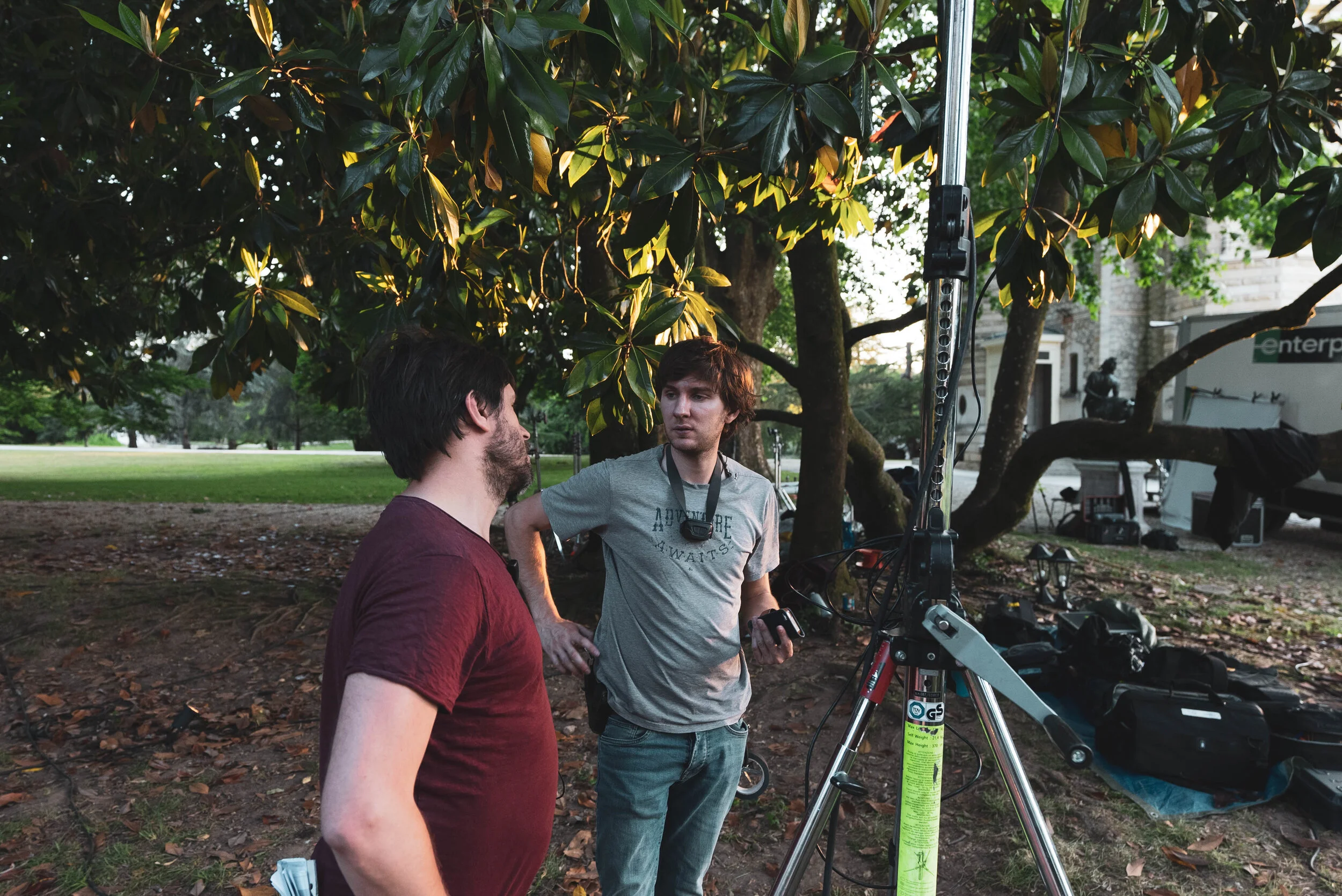 Vincent (Directeur Photo) et Paul (Électricien)