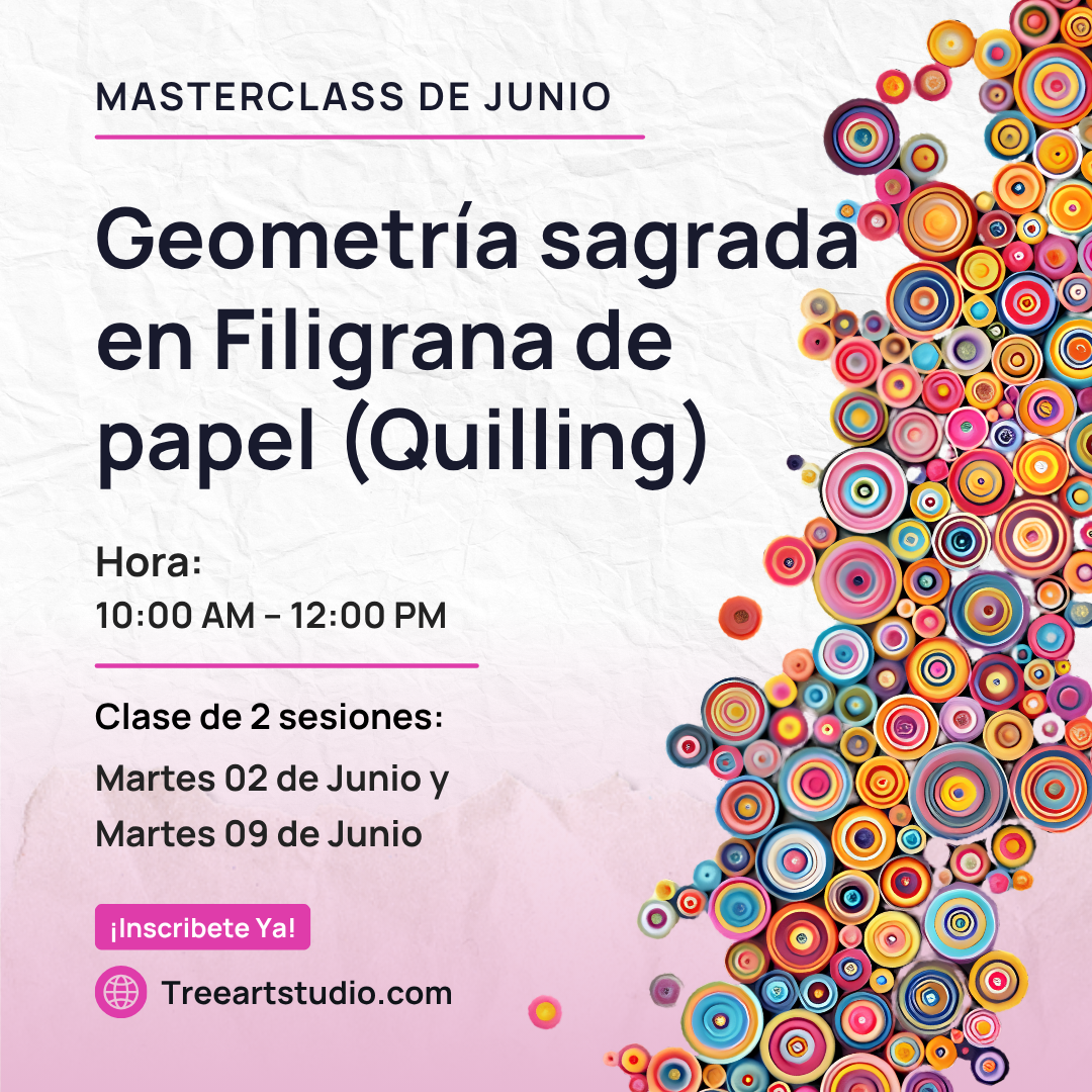 Masterclass Geometría sagrada en Filigrana de papel (Quilling)