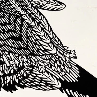 6/9 “Meleagris Live Free Or Die” detail from no.3 (2022). Steel sculpture, H: 6.7ft. Photo by Ethan Townsend, edited by Alexander Augustus. #newhampshire #usa #AlexanderinMimesis #mimesis #Sketching #penandink #drawing #art #illustration