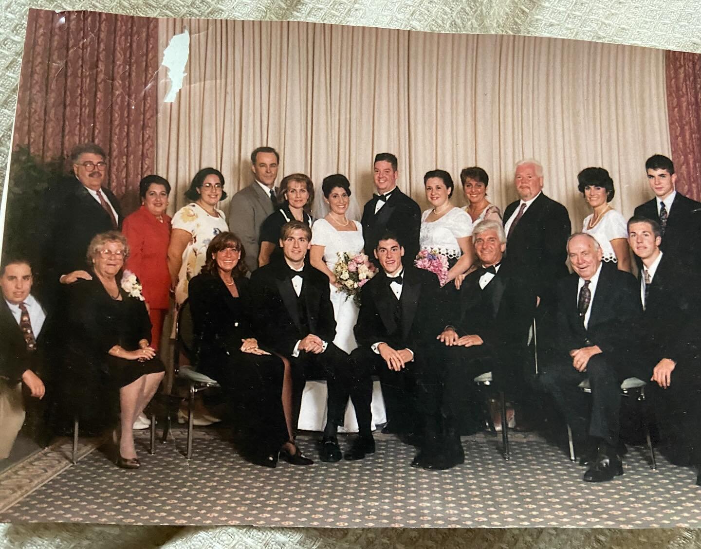 The wedding of Eileen&rsquo;s niece Tiffany - Eileen is second from the right in the back row💒