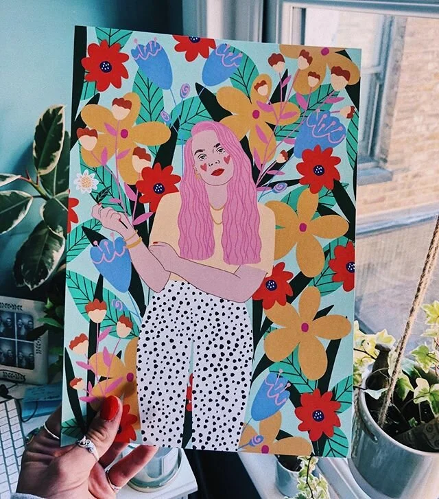 Welcoming this baba to the print family 💫 link in bio to shop! (Ref is me and not mad about it) #illustration #colour #plantillustration #print