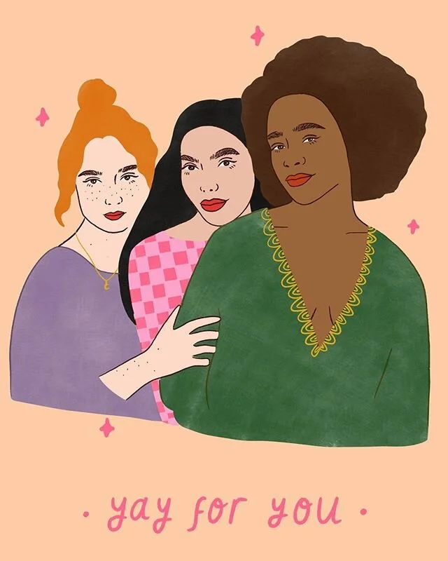 Tag your pals keeping you sane right now 💫 new postcards incoming tomorrow! #yayforyou #illustration #lockdowndiary #friendship