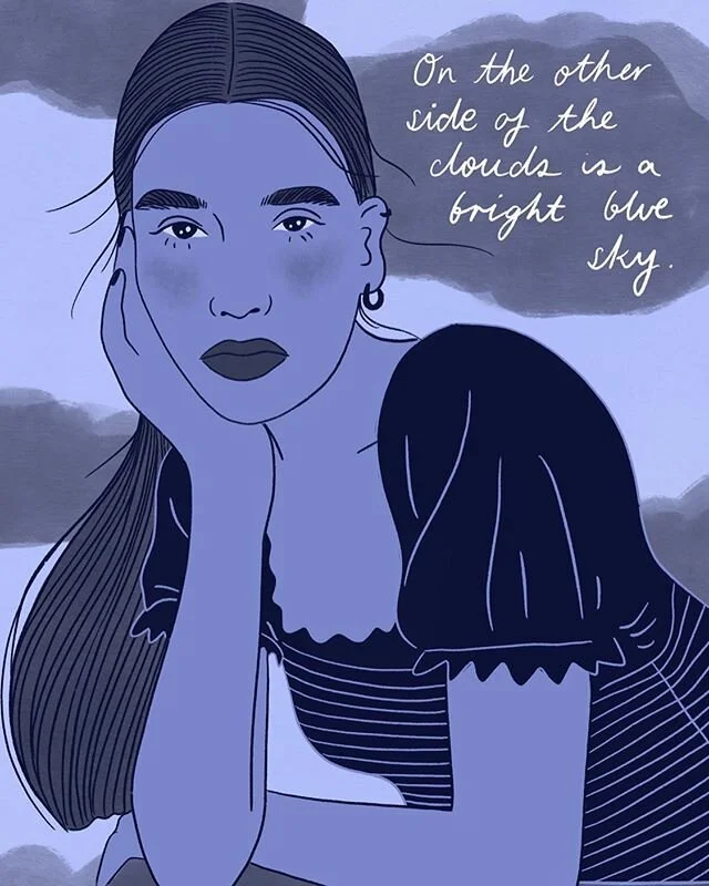 Feeling blue. #lockdowndiary #illustration