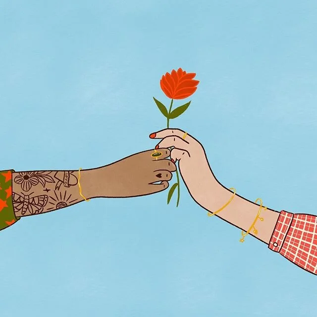 Give a little kindness today🌷we&rsquo;re still fighting the fight on racism, even when our feeds are looking more &lsquo;normal&rsquo;. Listening, learning and acting isn&rsquo;t only for a week - this is for life. Also. This is a redraw of a super 