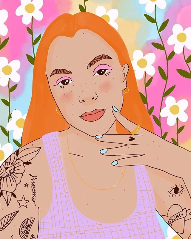 Still been feeling in a bit of a rut creatively at the mo. It goes in waves huh? Always feel like my art has to be &lsquo;for&rsquo; something, and actually it&rsquo;s good to create for creating sake. So here&rsquo;s a little summer gal to get my mo