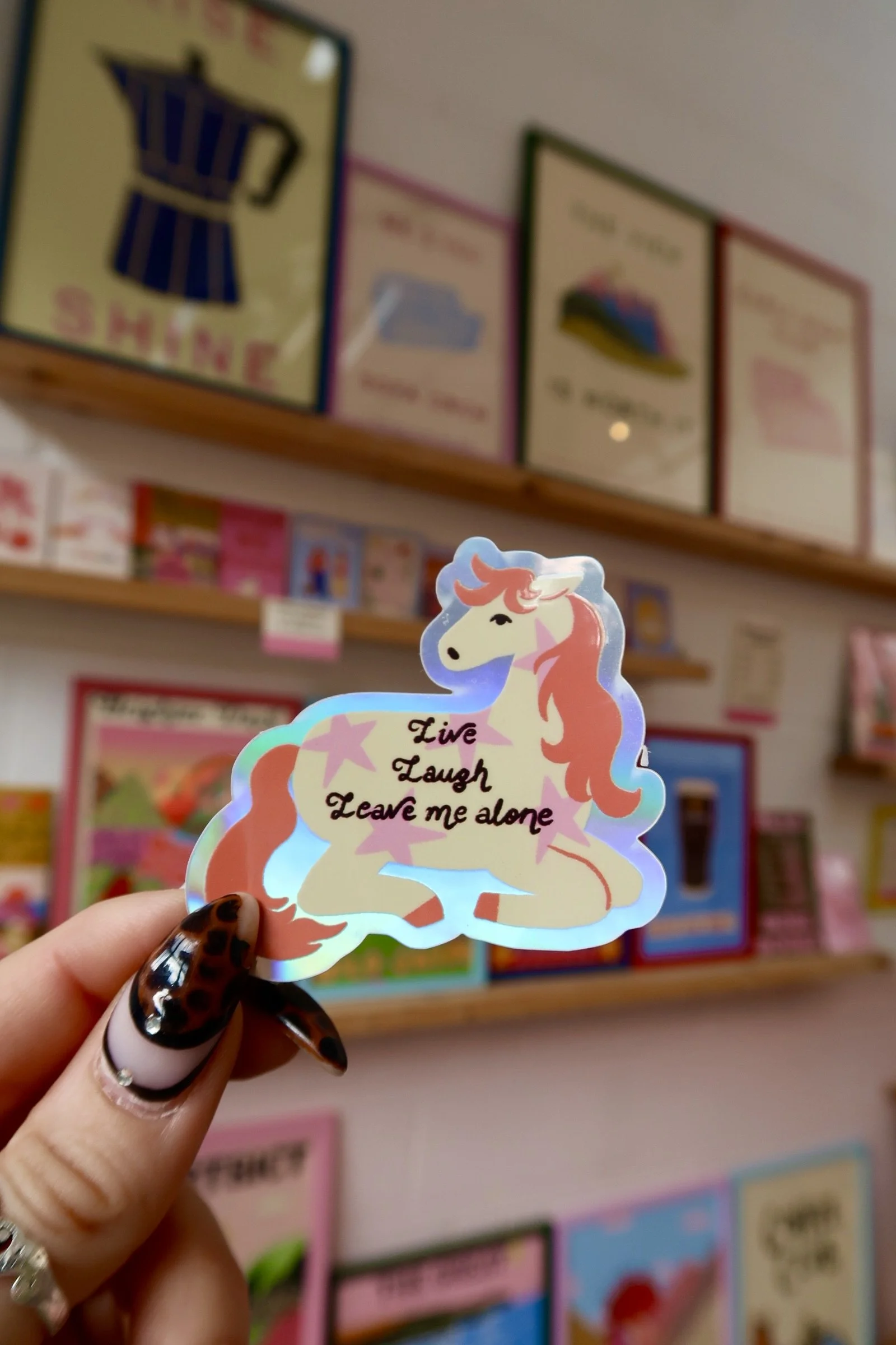 Live, Laugh, Leave Me Alone | Vinyl Sticker