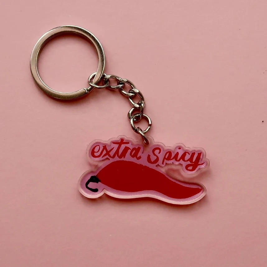 Extra Spicy Keyring