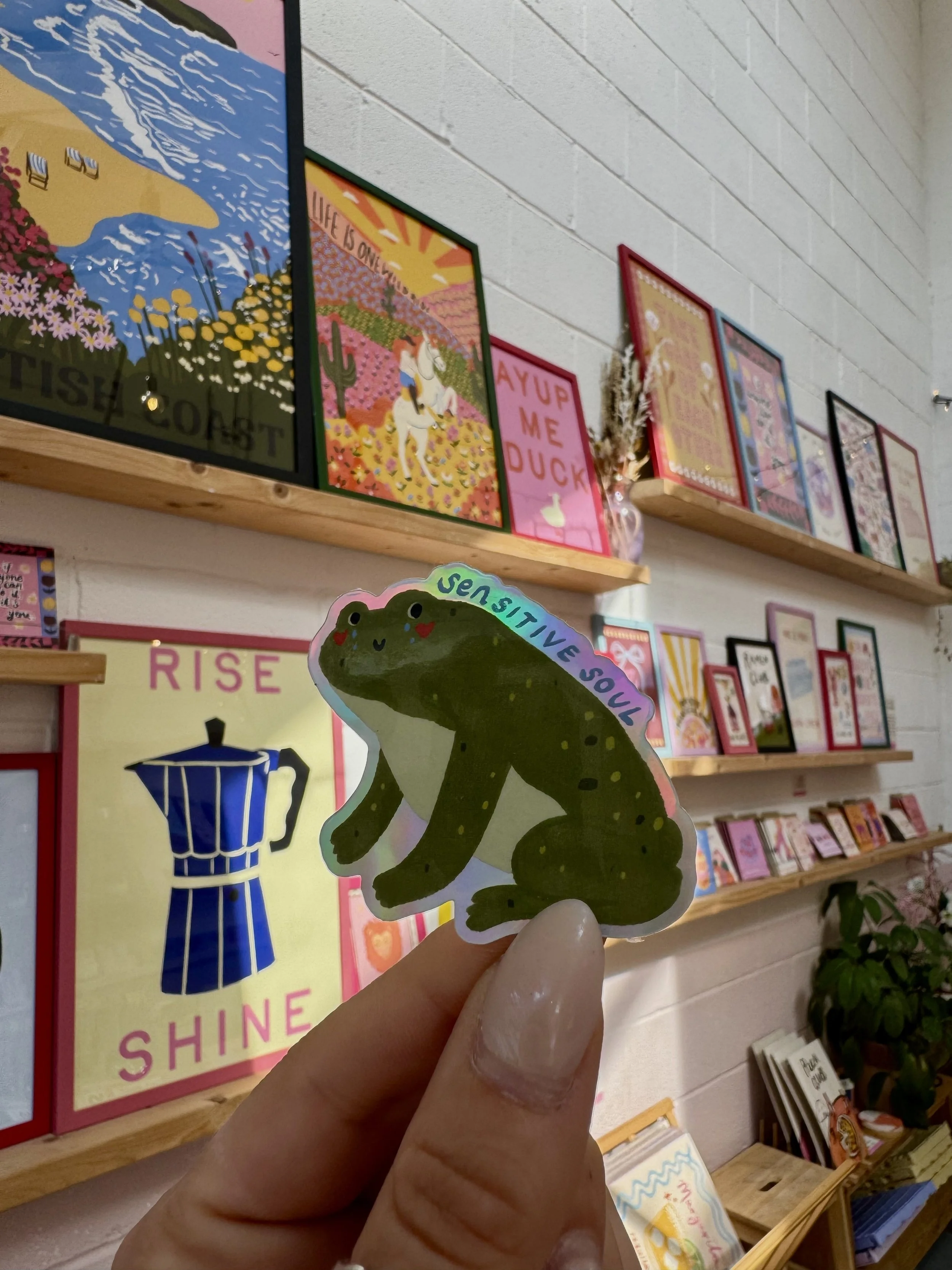 Sensitive Soul Frog | Vinyl Sticker