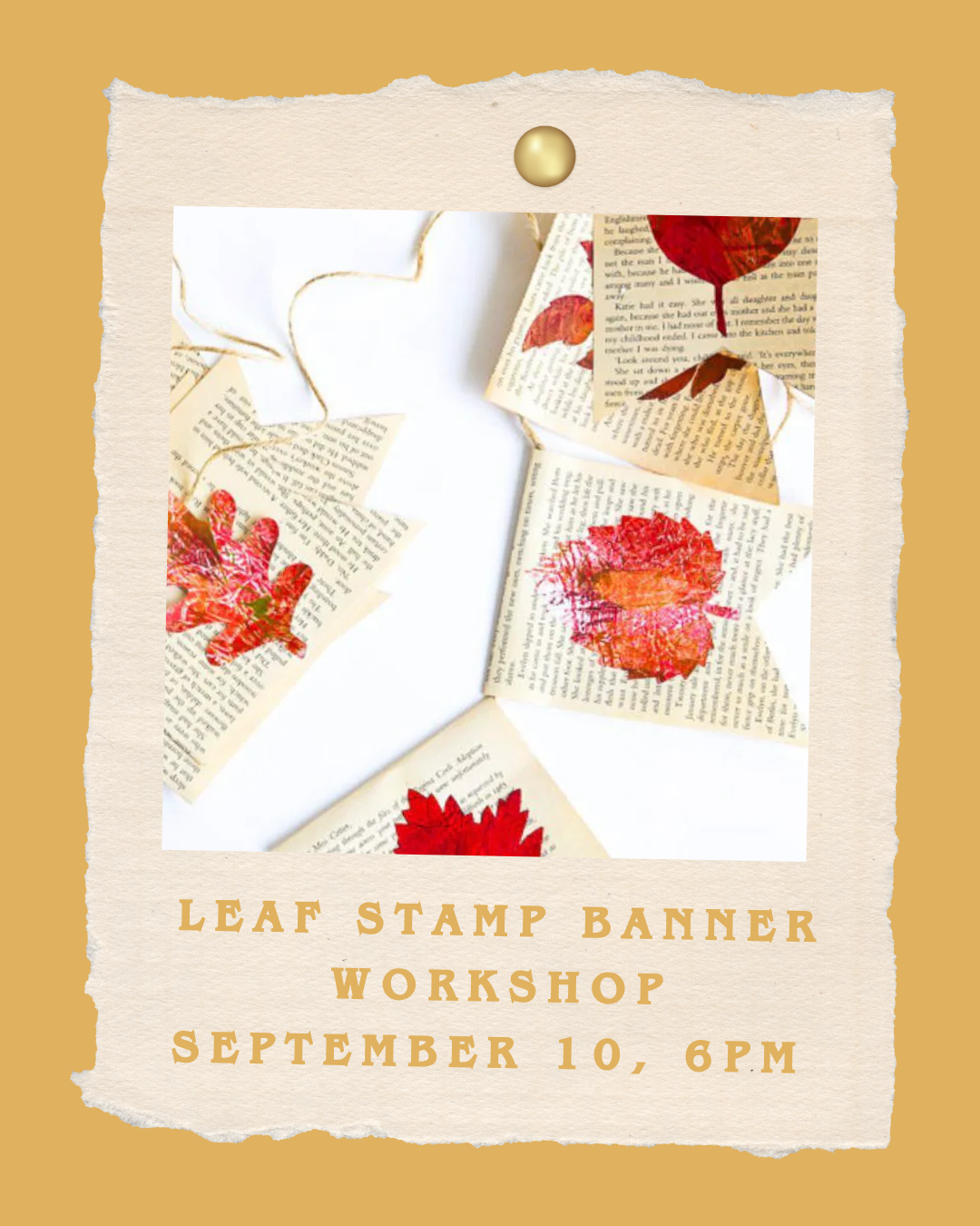 Leaf Stamp Banner Workshop