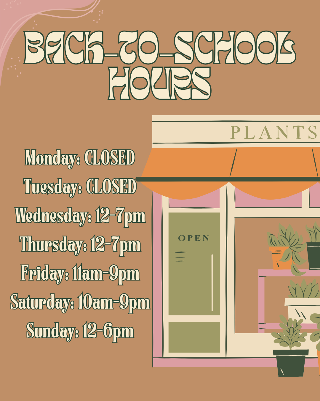 Back-to-School Hours