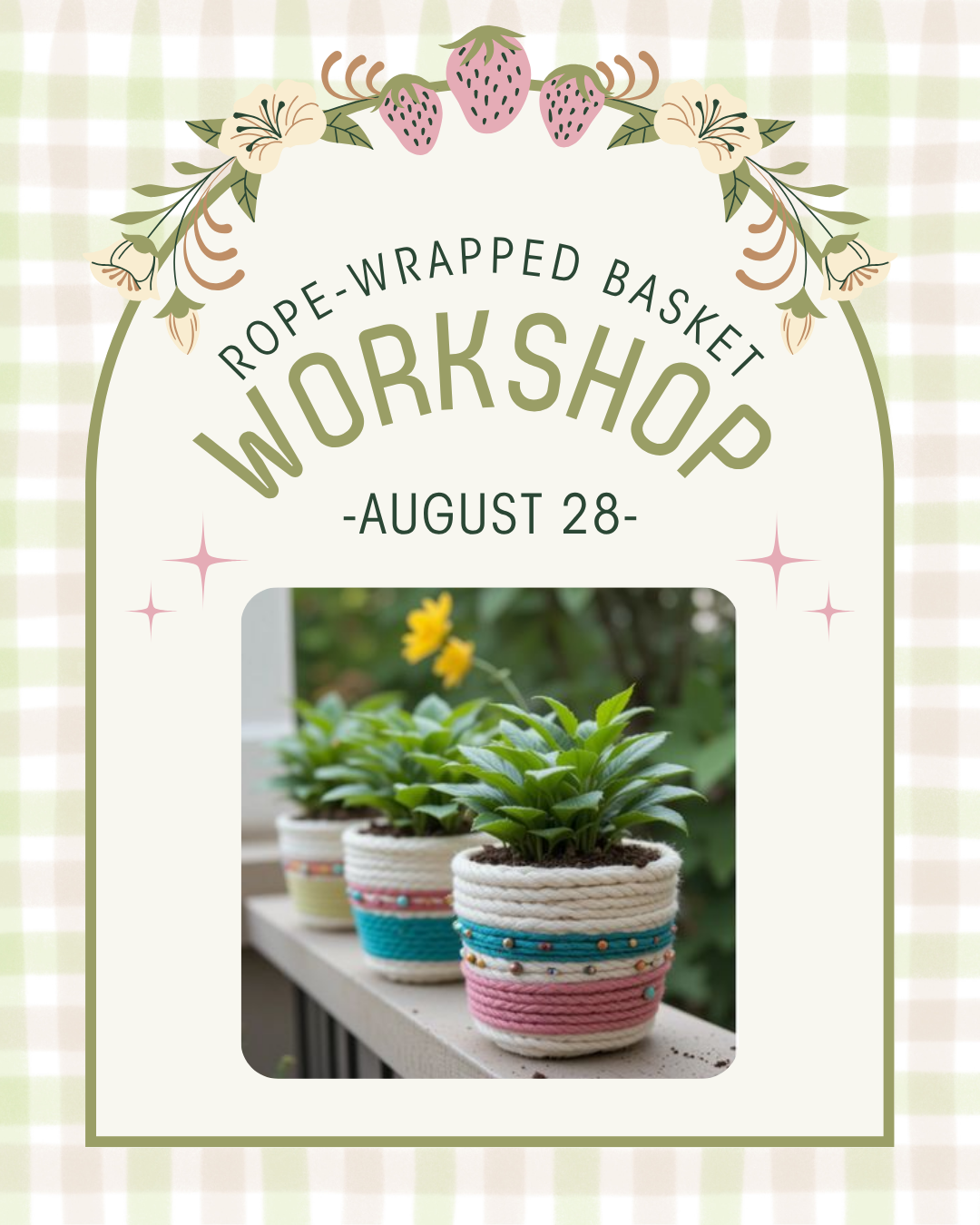 Rope-Wrapped Pot Workshop