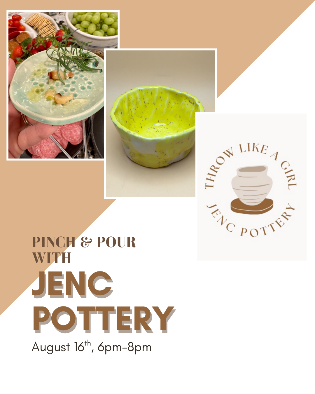 Pinch & Pour with JenC Pottery
