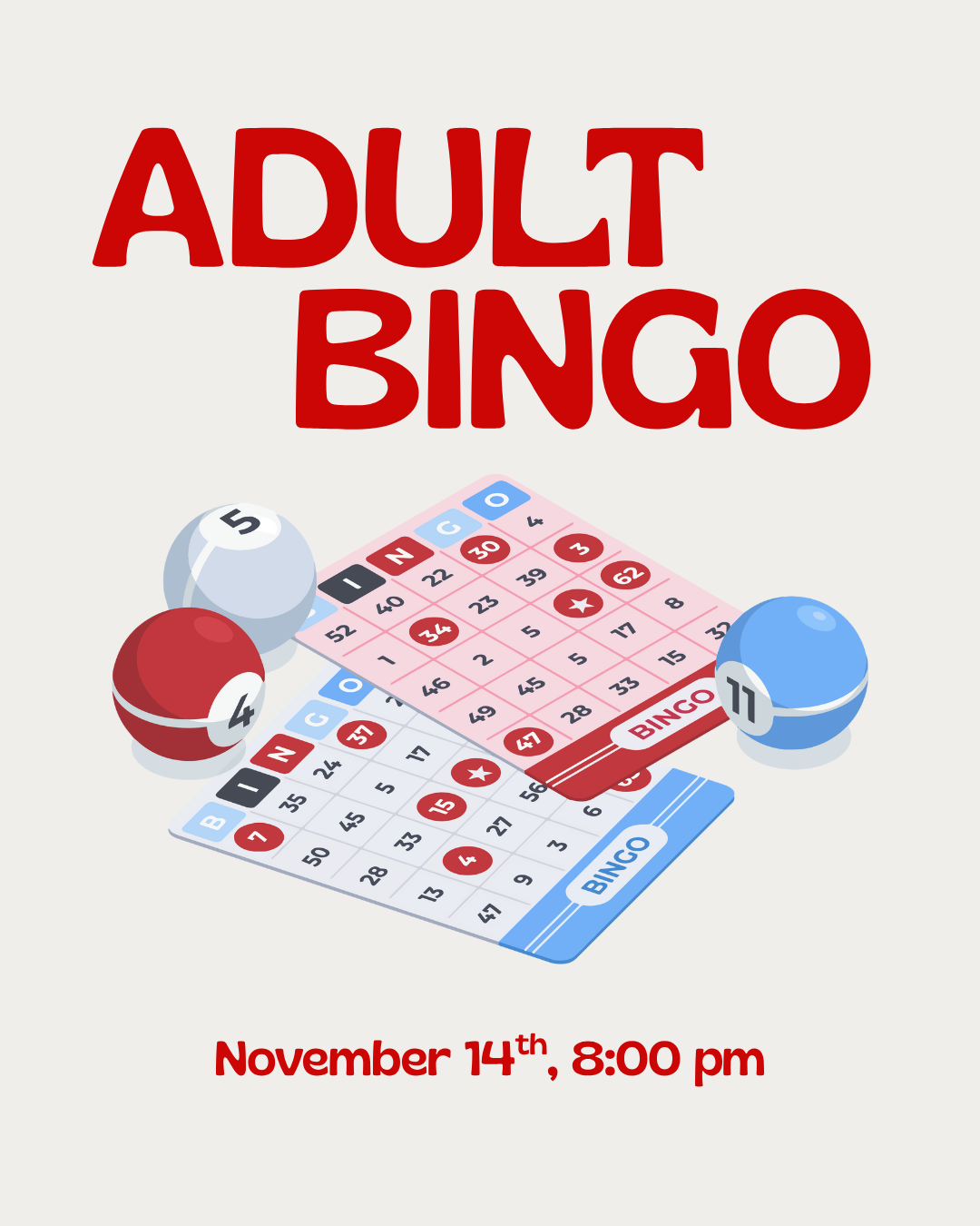Adult Bingo Night