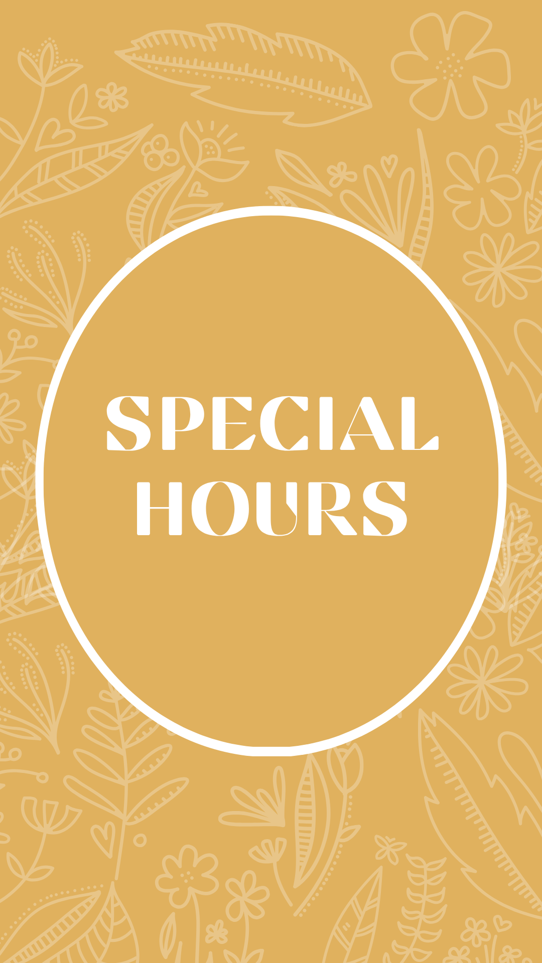 special hours