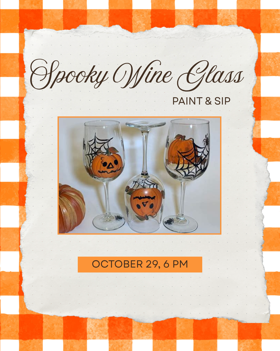 Spooky Wine Glasses (Paint & Sip)