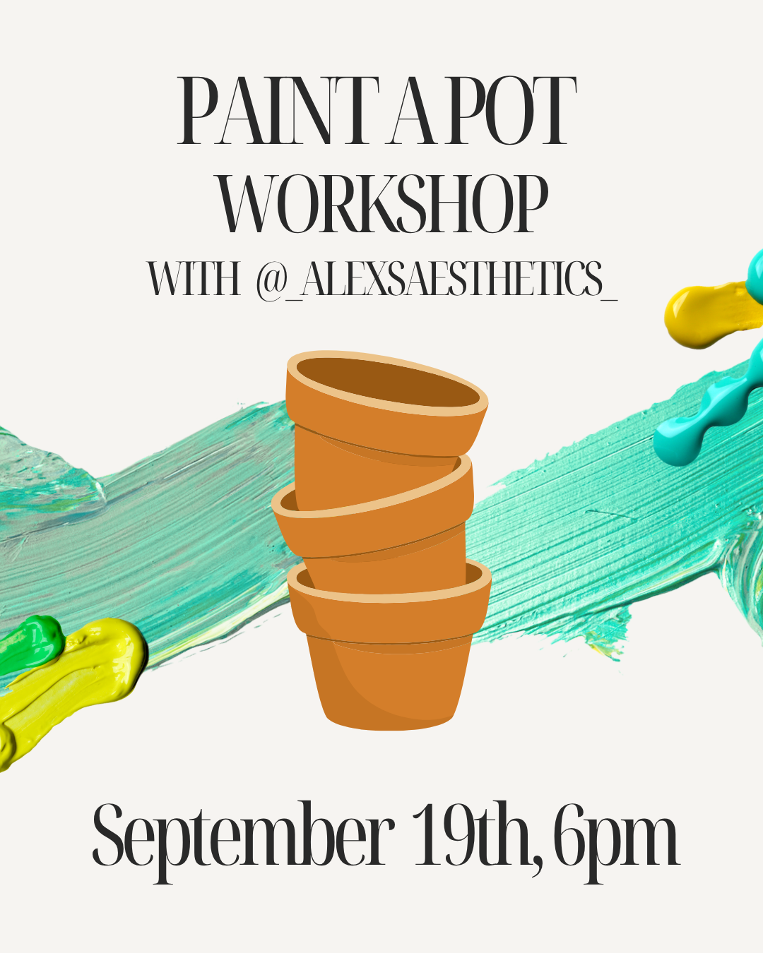 Paint A Pot Workshop
