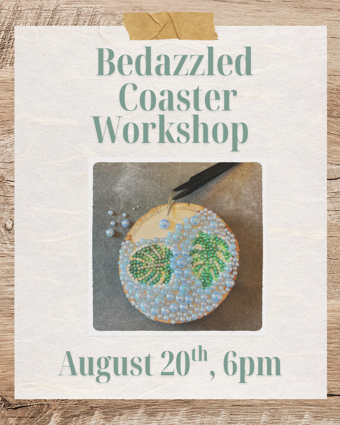 Bedazzled Coasters Workshop