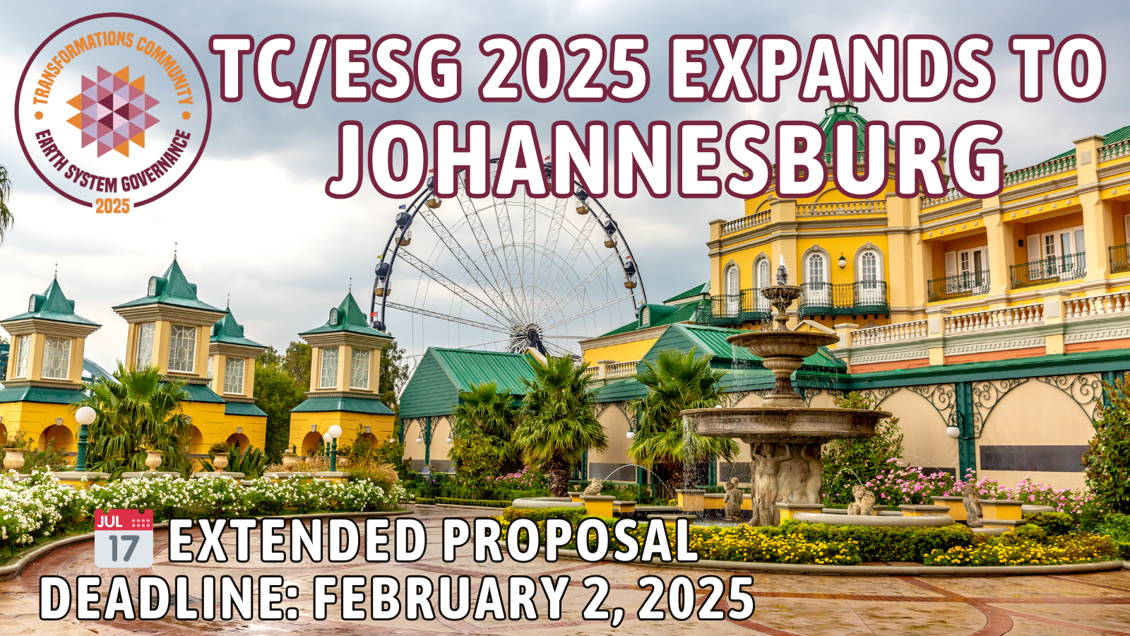 🌍 TC/ESG 2025 is Expanding to Johannesburg!