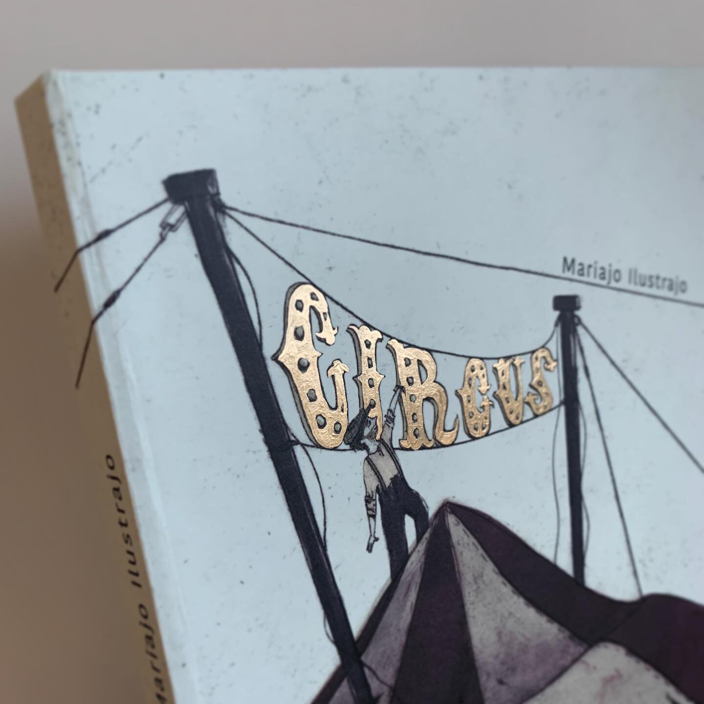 A sneak peek of my project circus 
#dummy #finalproduct #copperfoil #stampfoil #cover #box #ma #childrensbookillustration #machildrensbookillustration #picturebookillustration #picturebook #drypoint #monoprint #printingpress #circus #illustration #il