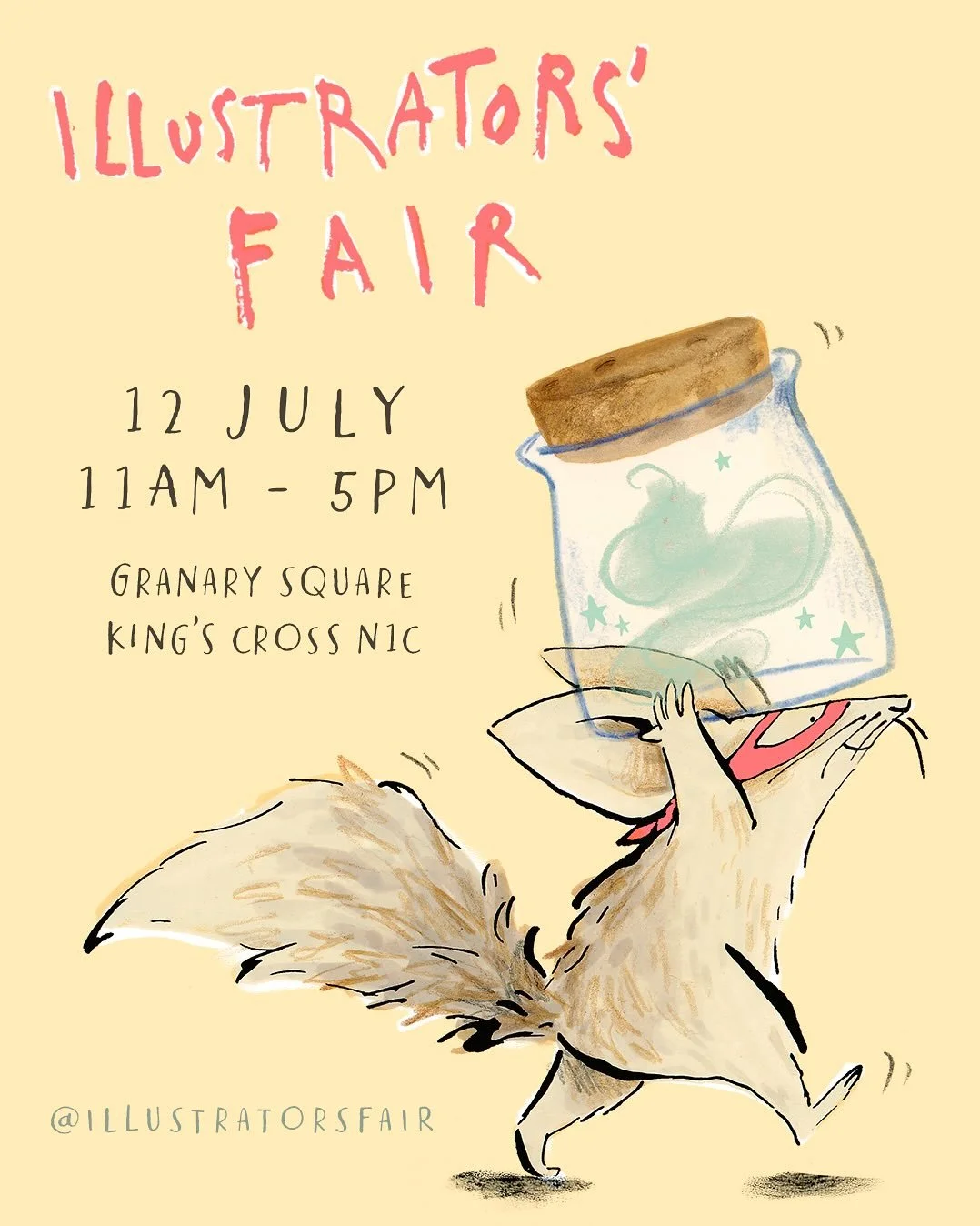 I will be at @illustratorsfair this Saturday 12 of July, at Granary Square, Kings Cross NC1. From 11 am to 5pm. Come and say hello!
I will bring all my books, so you will be able to get them signed and more :)

@illustratorsfair @flcbooks @quartokids