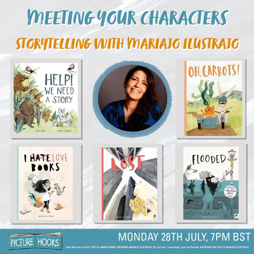 &ldquo;Meeting your characters&rdquo; Next Monday the 28th I will be talking about How I create my characters with @picturehooks 
Come along! 
 
Below original post:
To coincide with our current competition, &lsquo;Nice to Meet You!&rsquo;, we&rsquo;