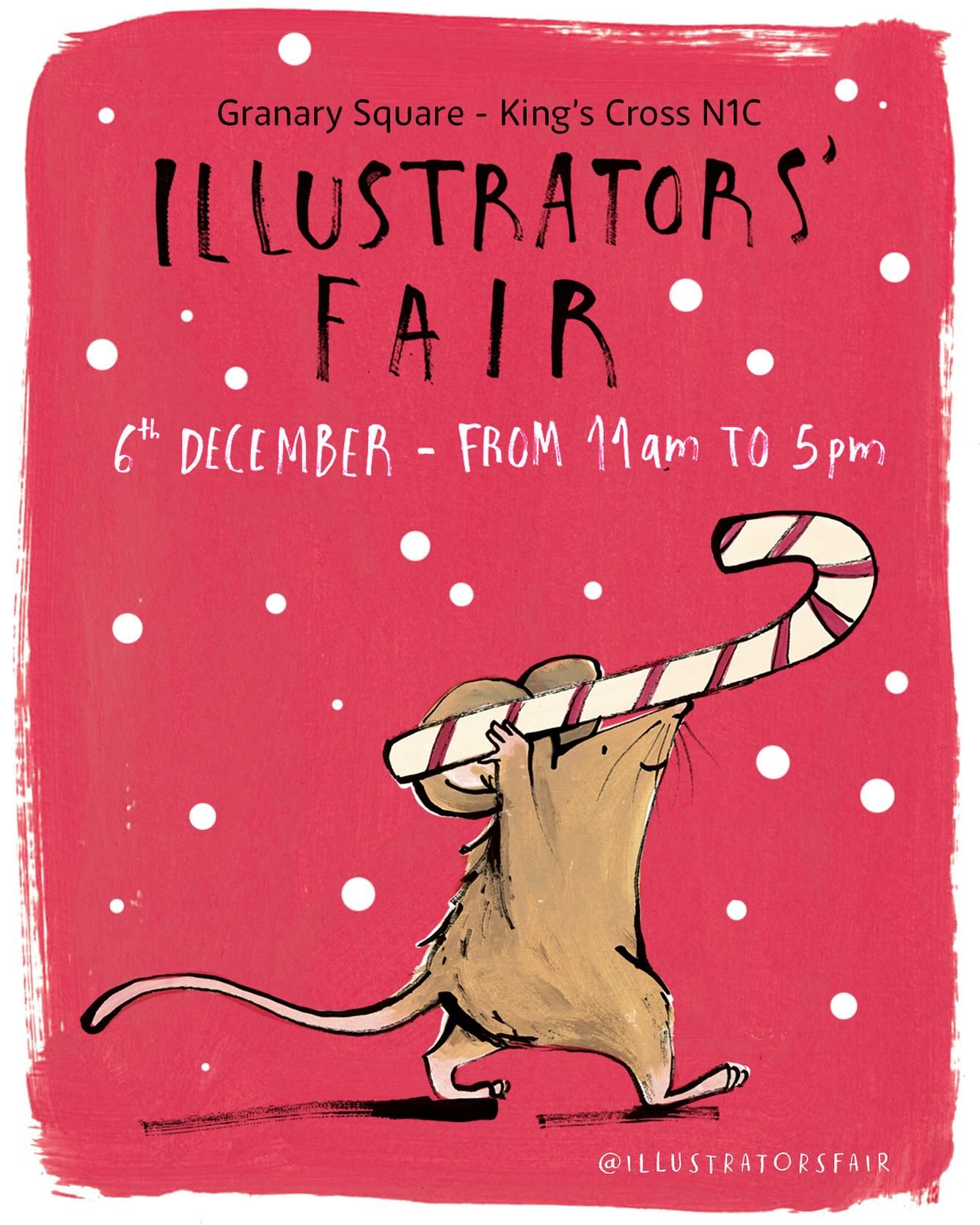 Save the date for the best illustrators&rsquo; fair!! @illustratorsfair in Kings X on the 6th of December!
I will be there as every year selling my books, prints, Xmas cards, wooden decorations and more! Come and say hello and get your book signed!

