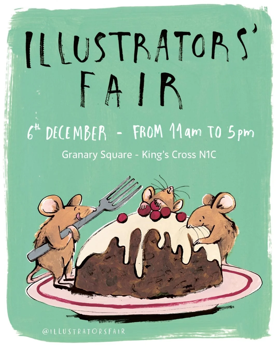 One week to go to the @illustratorsfair !!! Next Saturday 6th of December I will be at the illustrators fair like every year, surrounded by wonderful artists.
Come and say hello and get your book signed! What a better present for Xmas? :)
Shop small.