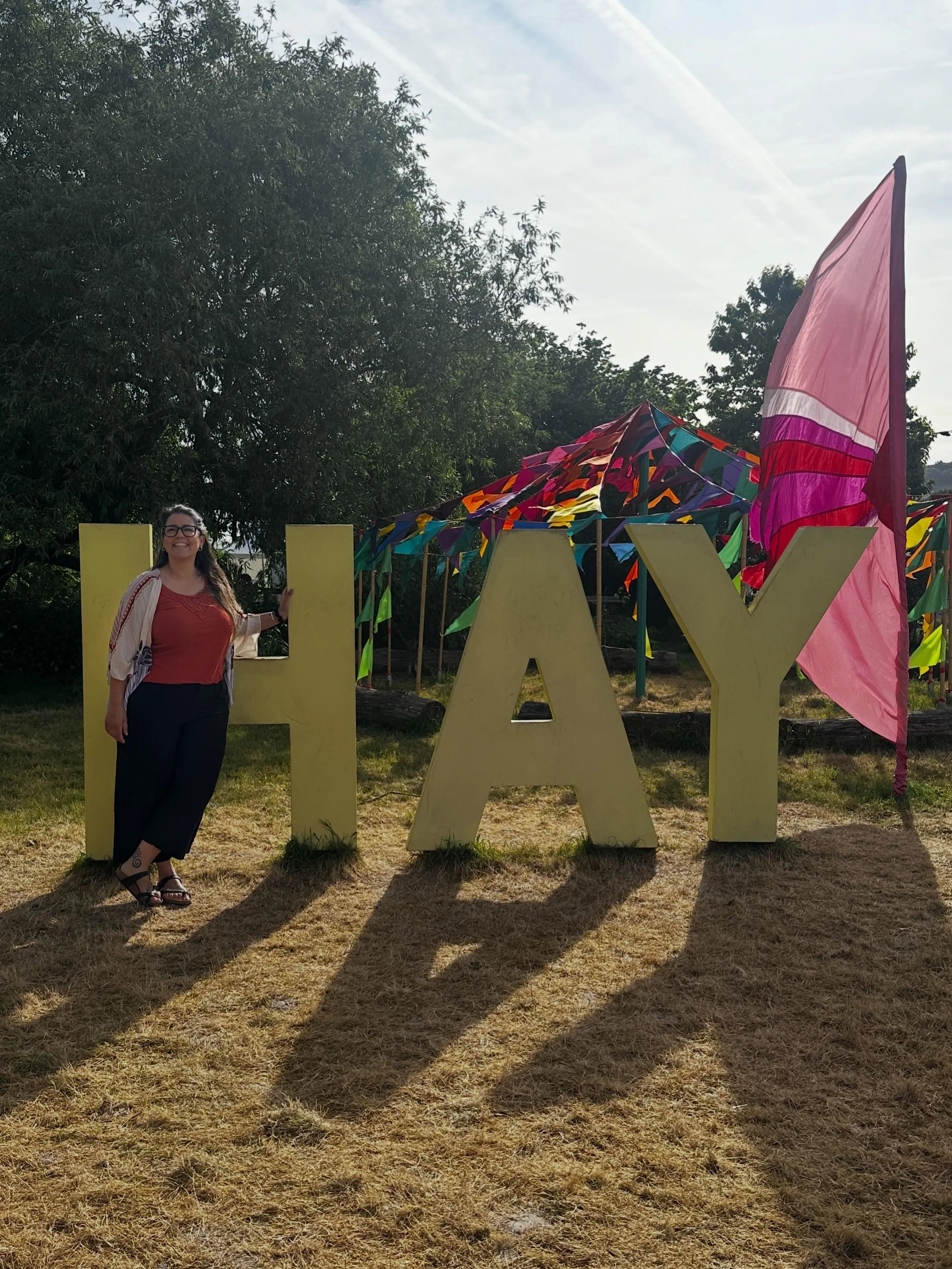 I had a great time at @hayfestival yesterday. Thank you very much for another amazing festival and letting me be part of it. I really enjoyed it! 
I had loads of fun and I am very grateful to everyone who came to my workshop and signing 🥰
Thank you 
