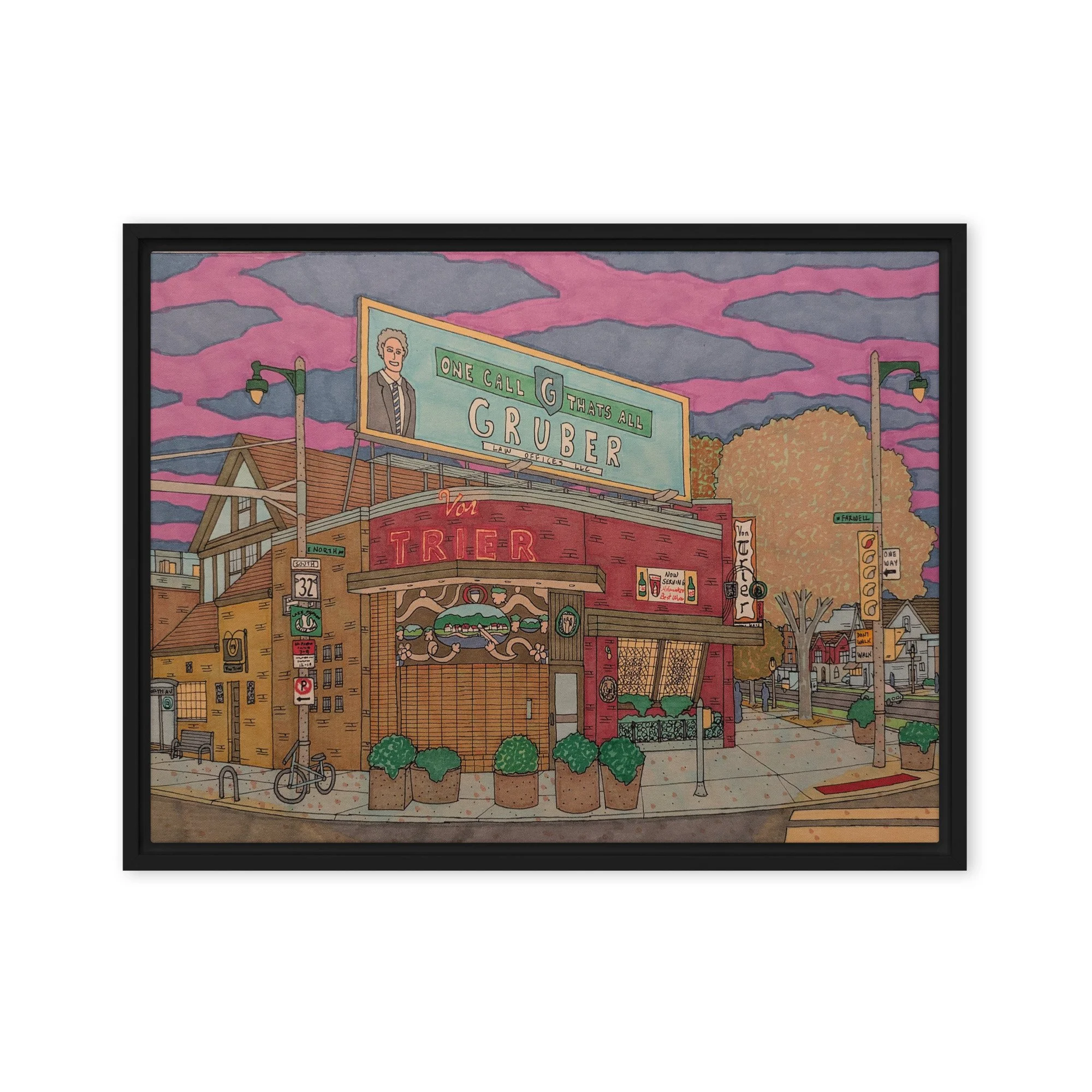 Framed Von Trier Print