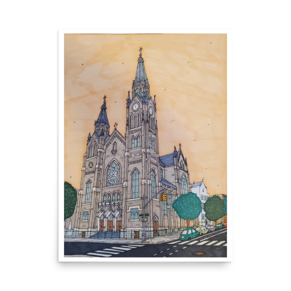 St Stanislaus Kostka Church Greenpoint — John O'Neill Drawings